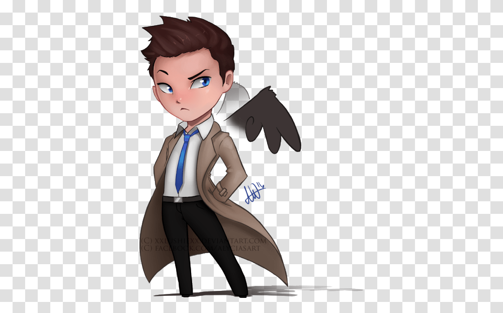 Download Photo Castiel Chibi Full Size Image Pngkit Fictional Character, Accessories, Accessory, Clothing, Apparel Transparent Png