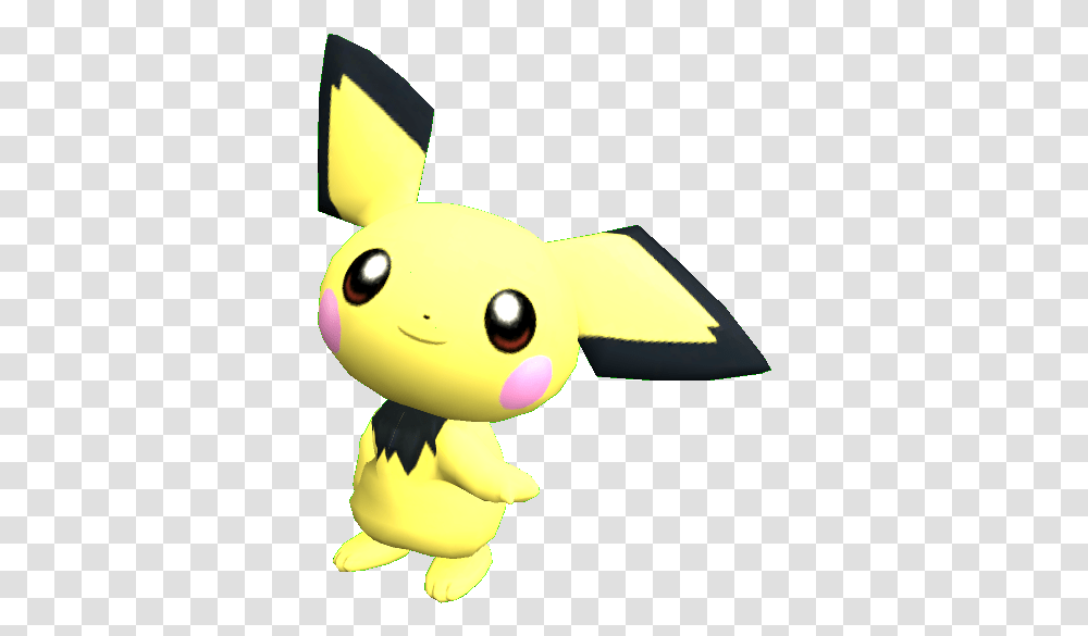 Download Pichu Happy, Toy, Animal, Figurine, Plush Transparent Png