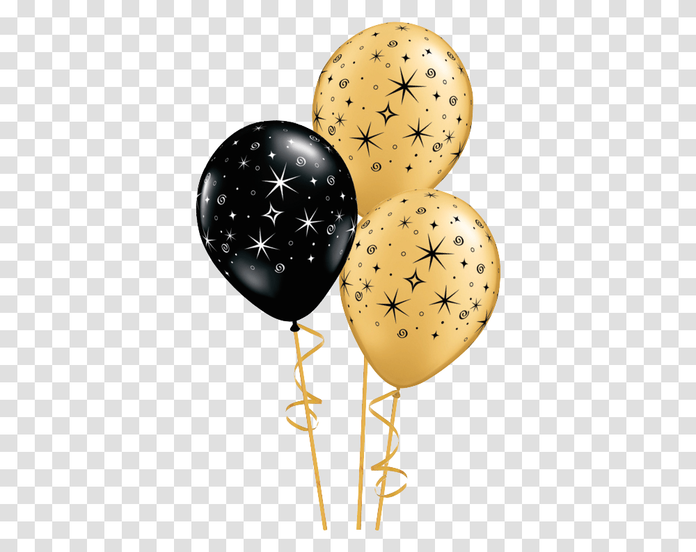 Download Picture Black And Gold Balloons Gold Birthday Balloons, Lamp, Clock Tower, Architecture, Building Transparent Png