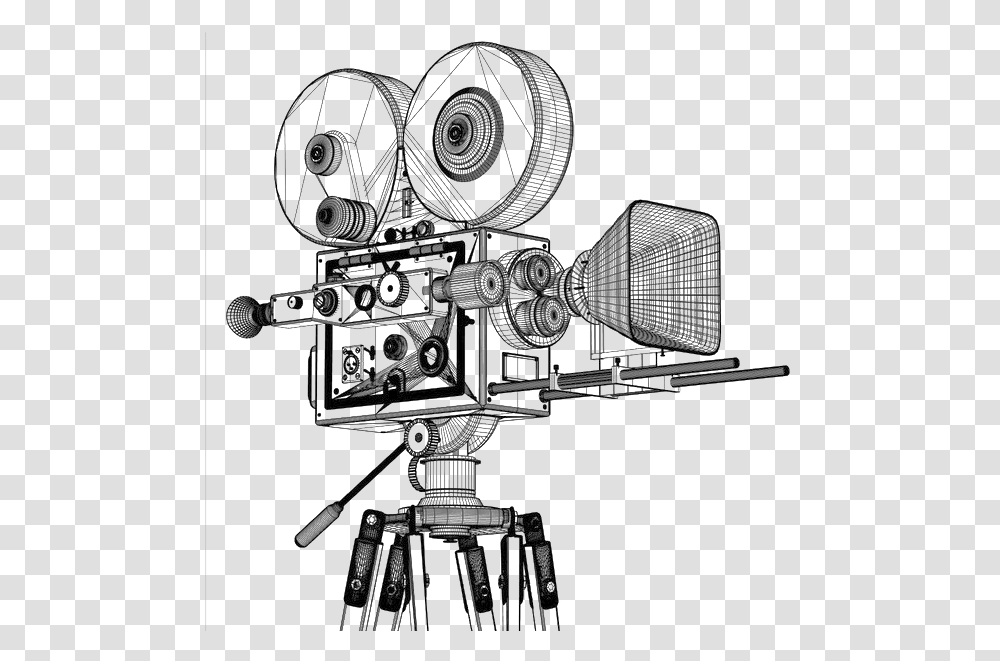 Download Picture Freeuse Library Sebastopol Video Production Old Film Camera Drawing, Cross, Symbol, Tripod, Lighting Transparent Png
