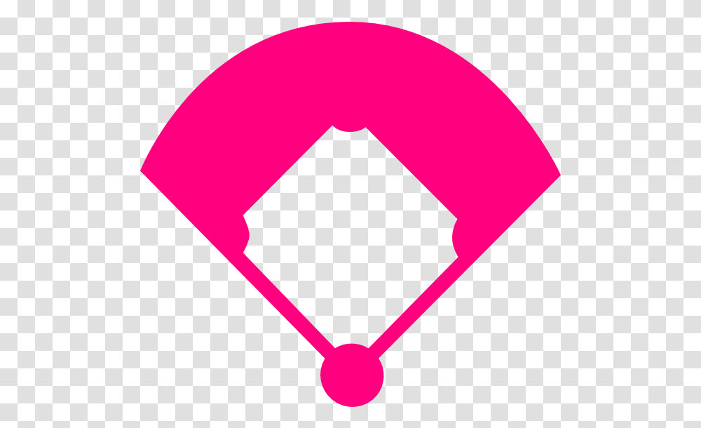 Download Picture Library Field Pink Clip Art Baseball Diamond Clipart, Symbol, Lamp, Balloon, Hand Transparent Png