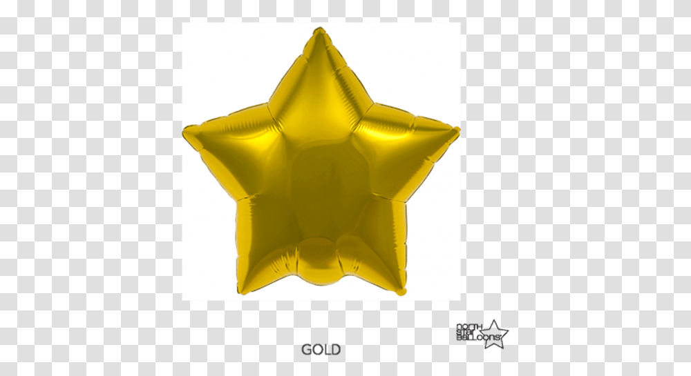 Download Picture Of Foil Balloon Gold Star 23cm Star Balloon, Symbol, Star Symbol Transparent Png
