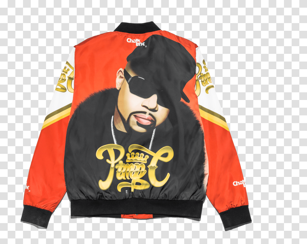 Download Pimp C X Chalk Line Legends Pimp C Jacket, Clothing, Sunglasses, Coat, Sleeve Transparent Png