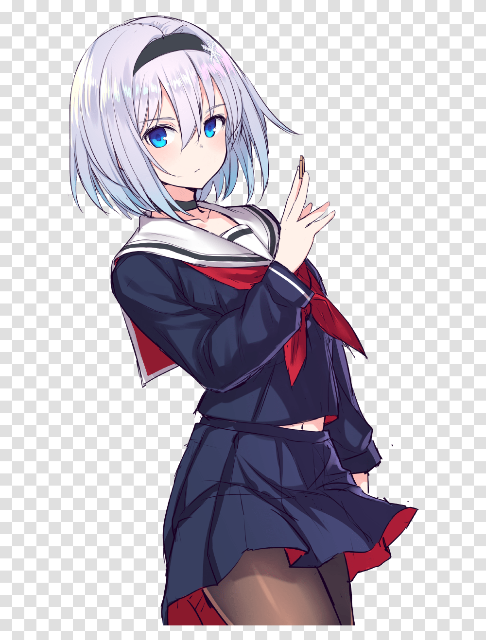 Download Pin By Bmn Short White Haired Loli, Manga, Comics, Book, Clothing Transparent Png