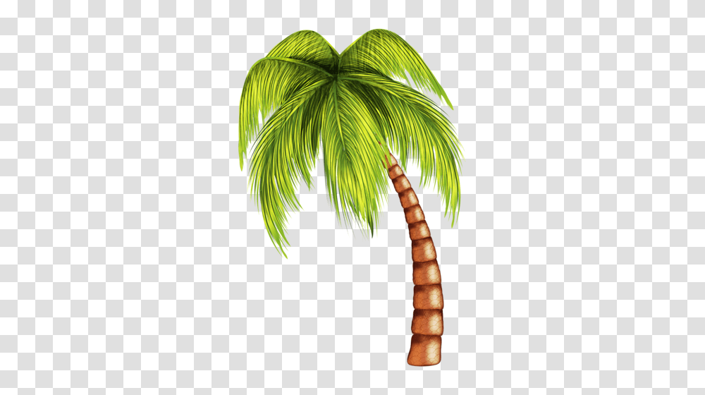 Download Pin Palm Tree Clip Art Cartoon Beach Coconut Tree, Plant, Arecaceae, Leaf, Green Transparent Png