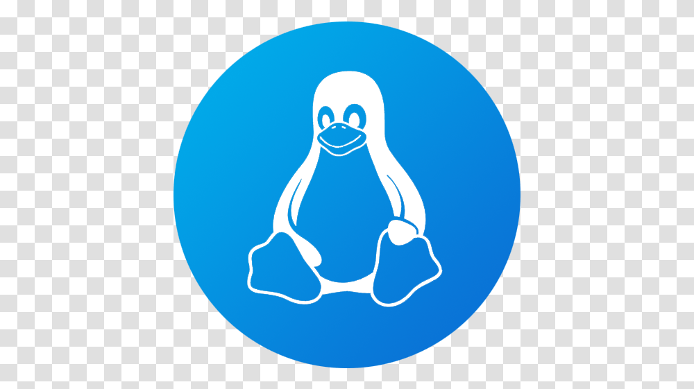 Download Pingendo Linux Logo Blue, Bowling, Hand, Penguin, Bird Transparent Png