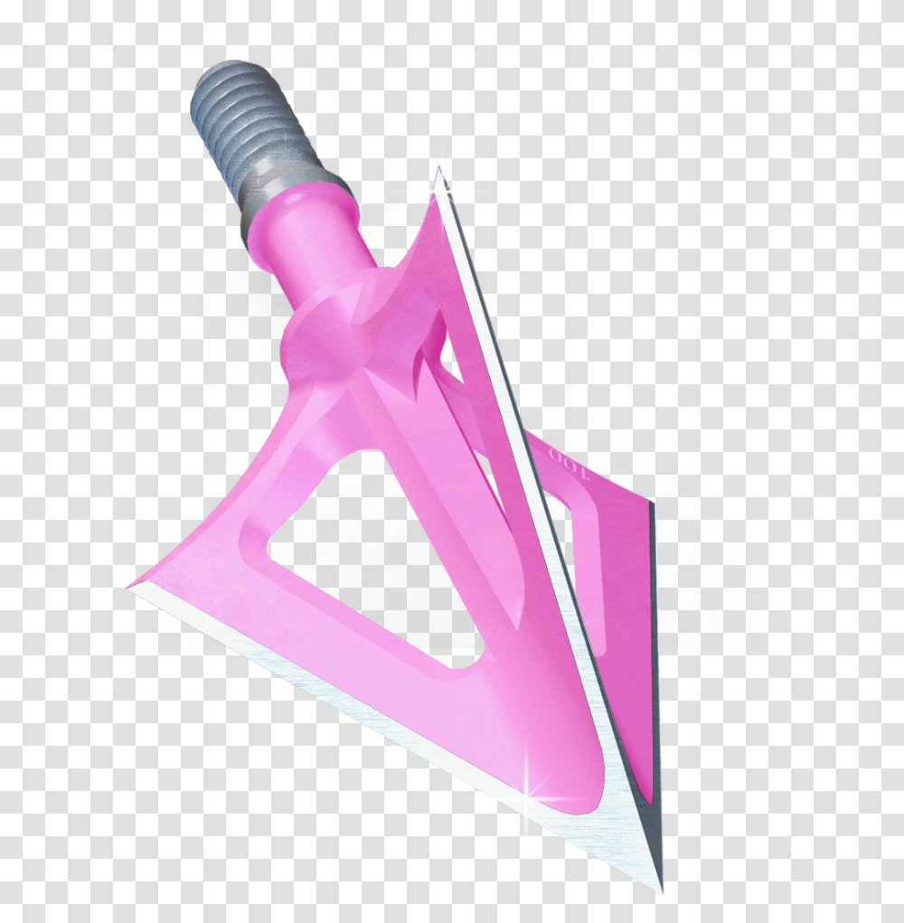 Download Pink Bowhunting Blade G5 Broadheads, Triangle, Arrowhead Transparent Png