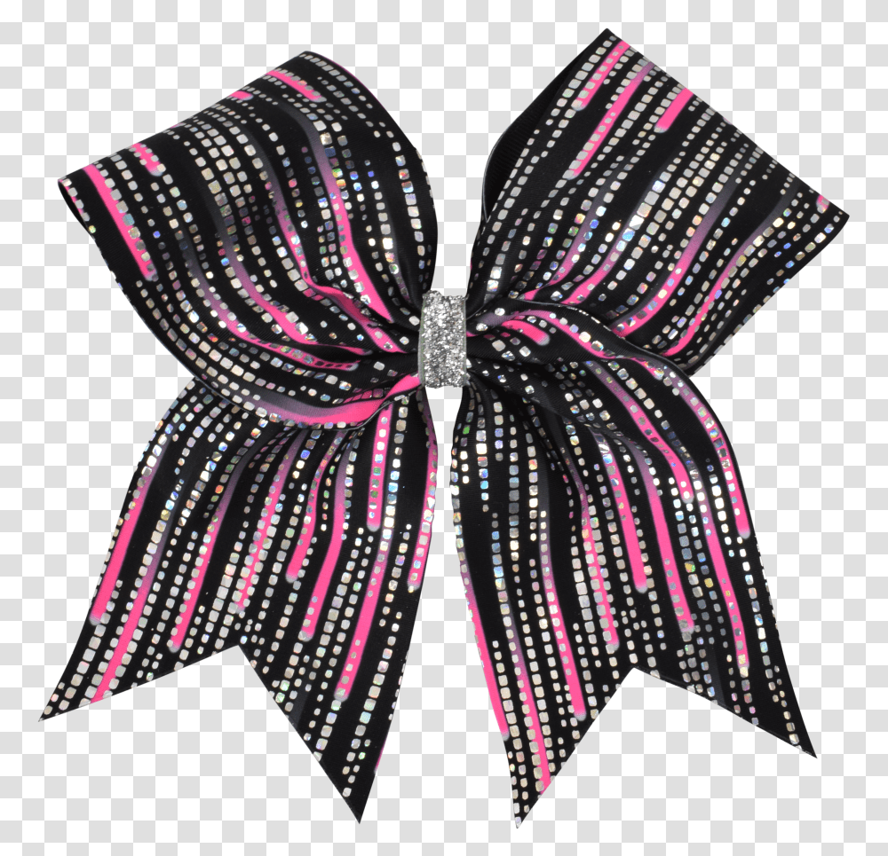 Download Pink Cascade I Love Cheer Hair Bow Pattern Dance, Hair Slide Transparent Png