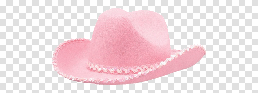 Download Pink Cowboy Hat Image Pink Cowboy Hat, Clothing, Apparel, Baseball Cap, Sun Hat Transparent Png