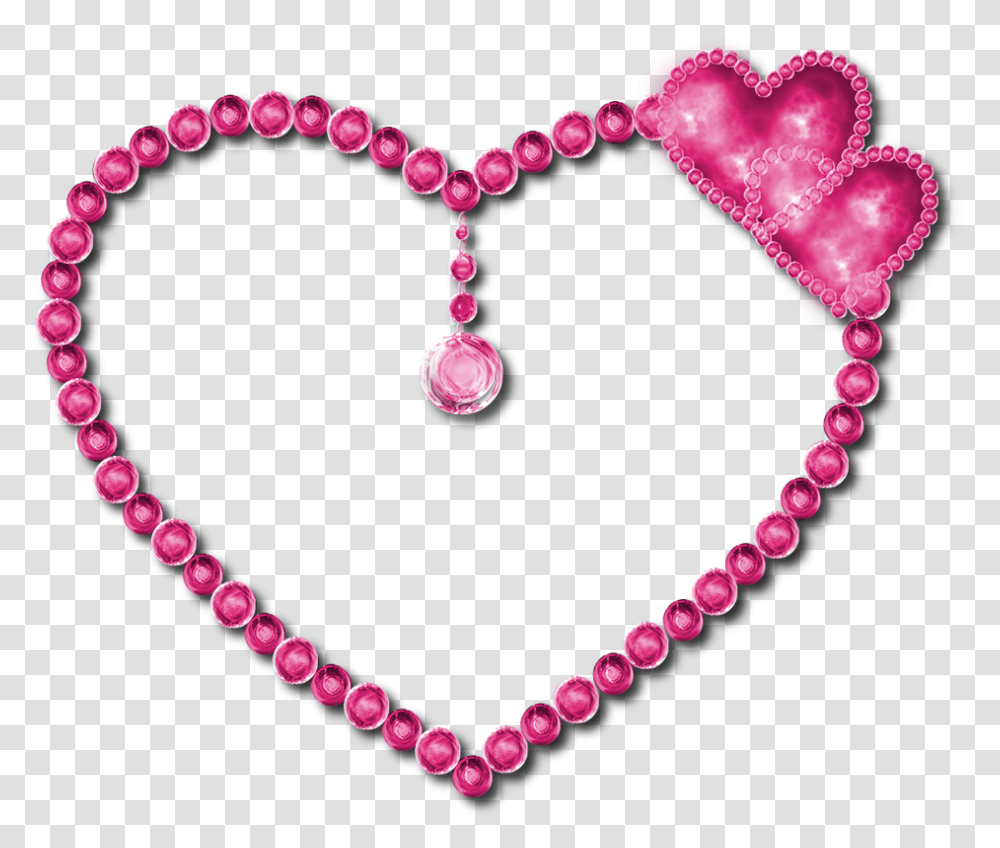 Download Pink Diamond Heart Pic Free Love Heart In Diamonds, Bead, Accessories, Accessory, Bead Necklace Transparent Png