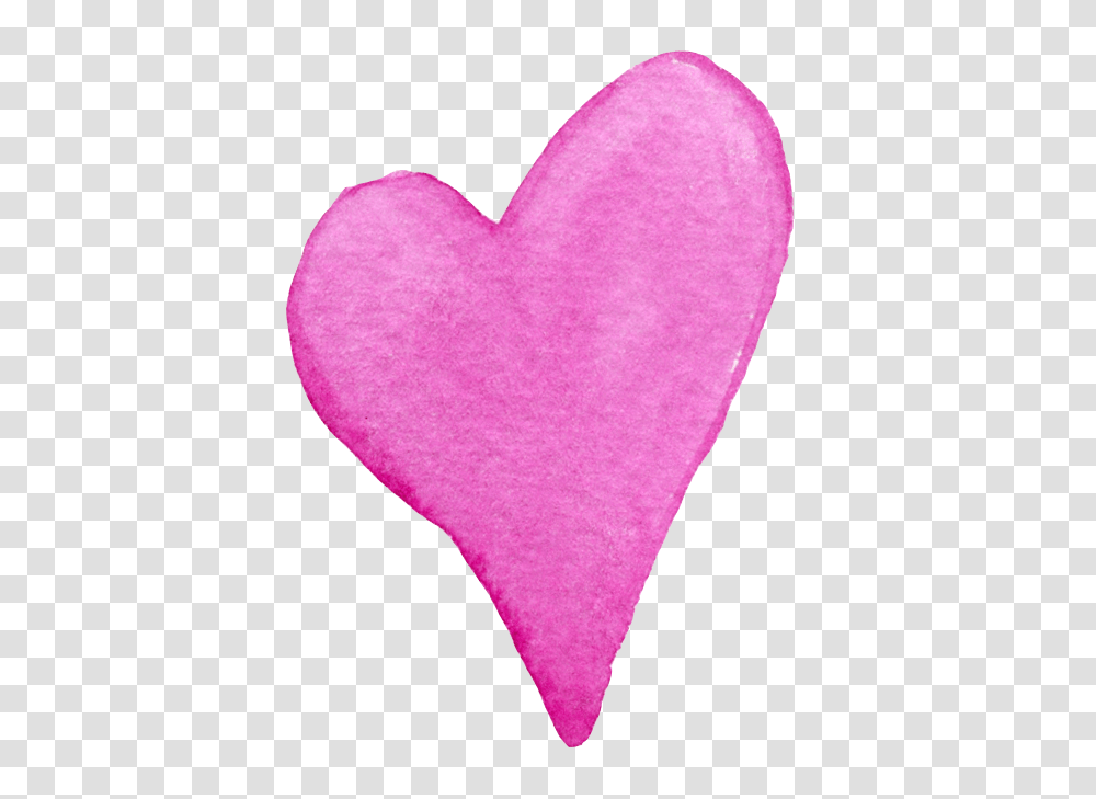 Download Pink Heart Watercolor Uokplrs Pink Heart Watercolor, Rug, Purple, Cushion, Pillow Transparent Png