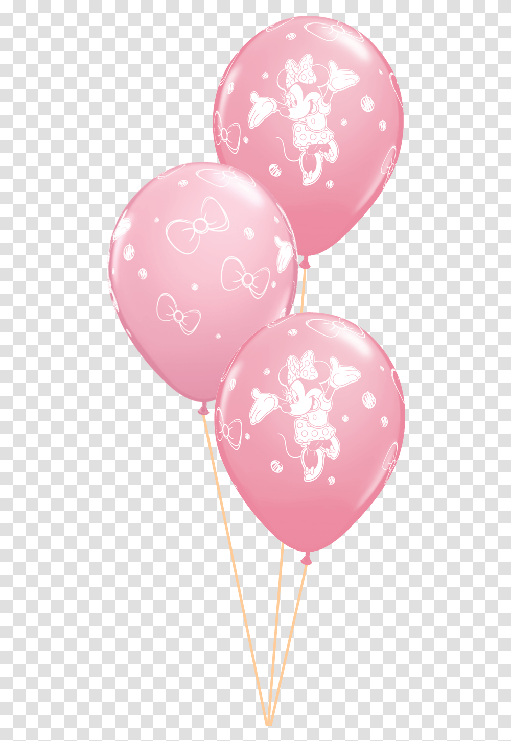 Download Pink Minnie Mouse Balloons Hd Uokplrs Minnie Mouse Birthday Balloons Transparent Png