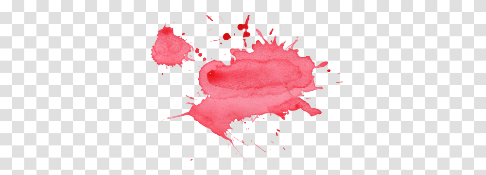 Download Pink Paint Splatter Watercolor Red Background, Petal, Flower, Plant, Blossom Transparent Png
