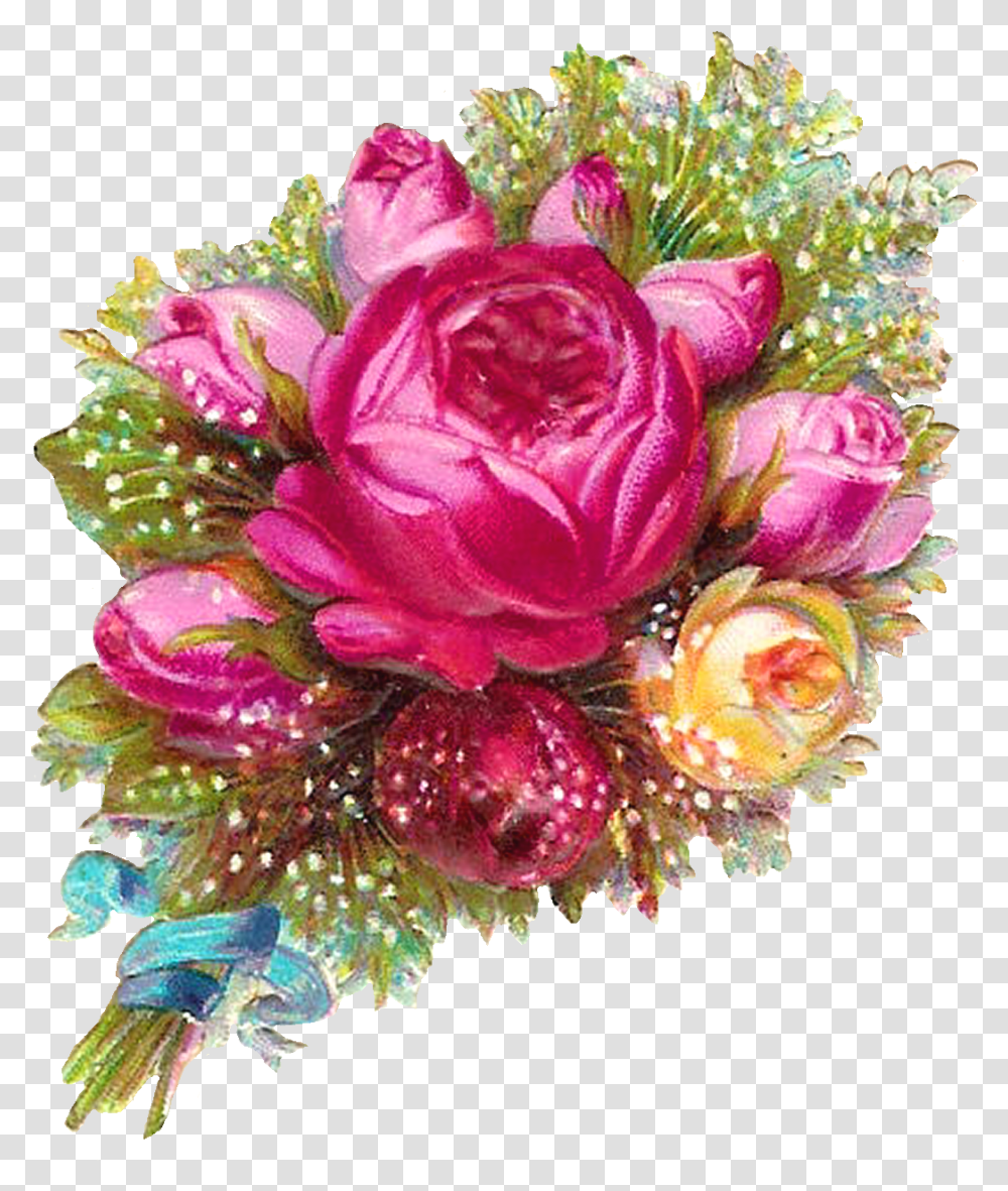 Download Pink Roses Flowers Bouquet Hq Image Background Bouquet Flower, Pattern, Floral Design, Graphics, Art Transparent Png