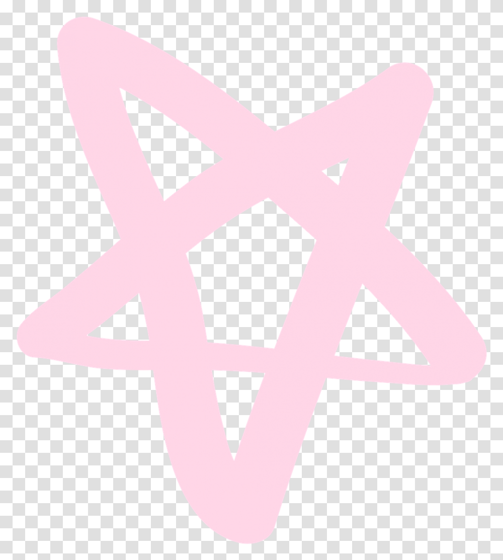 Download Pink Star Folder Polera Shout At The Devil, Cross, Symbol, Star Symbol, Stencil Transparent Png