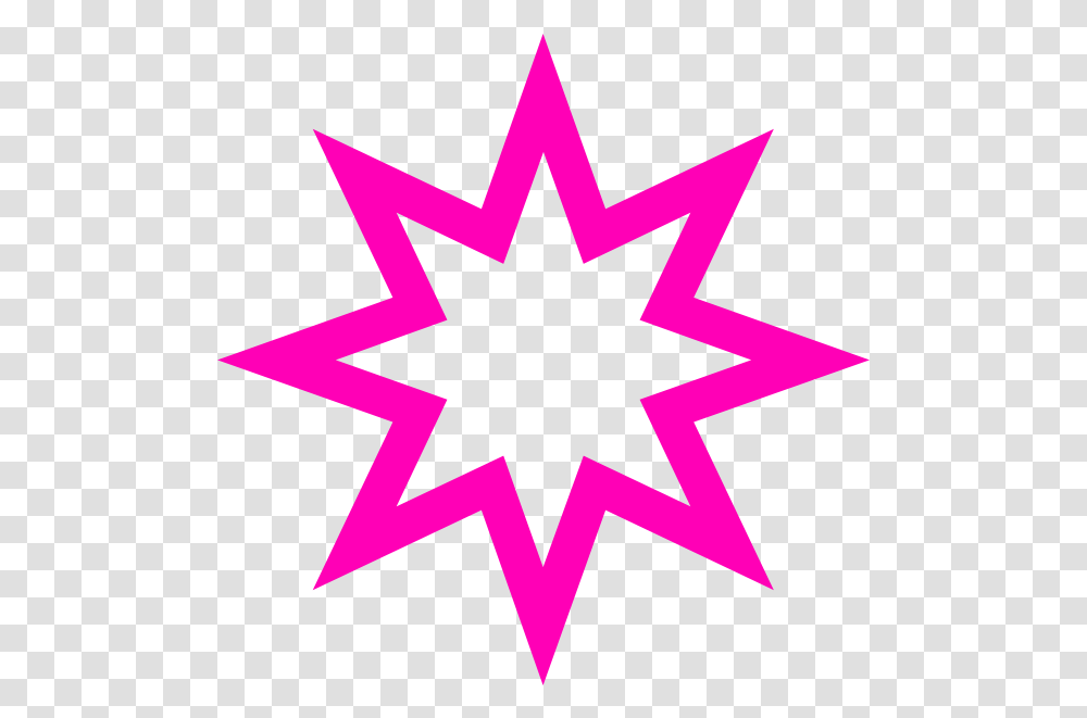 Download Pink Star Vector Image With No Background 8 Point Star Outline, Symbol, Star Symbol, Cross Transparent Png