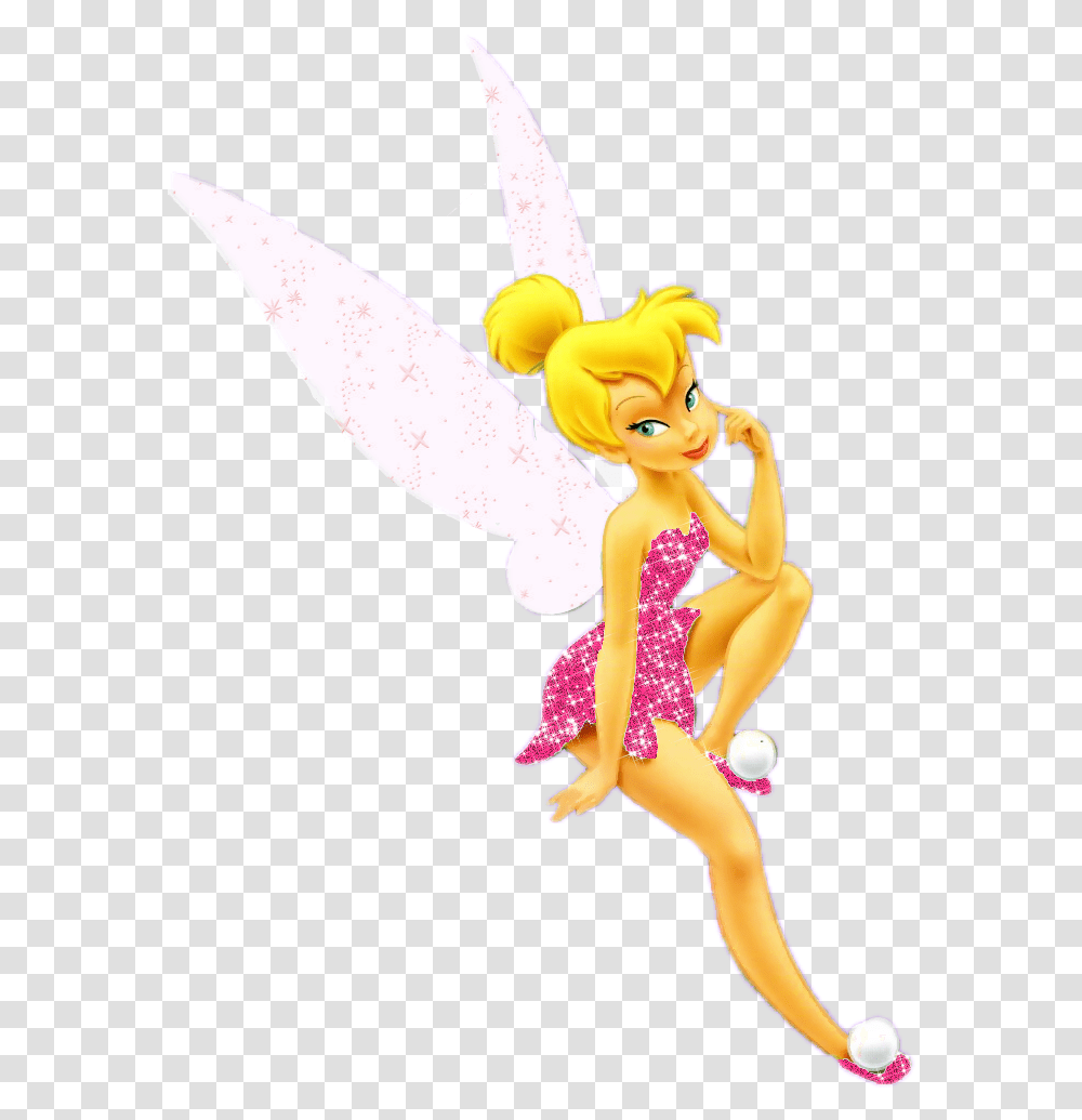 Download Pink Tinker Bell Photo Pink Tinkerbell Background, Art, Graphics, Person, Flare Transparent Png