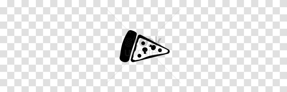 Download Pizzaslice Clipart Pizza Junk Food Fast Food Pizza, Triangle, Bow, Utility Pole, Insect Transparent Png