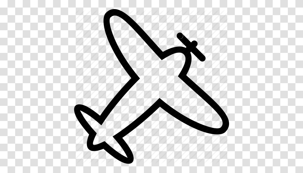 Download Plane Outline Clipart Airplane Aircraft Clip Art, Logo, Trademark, Piano Transparent Png