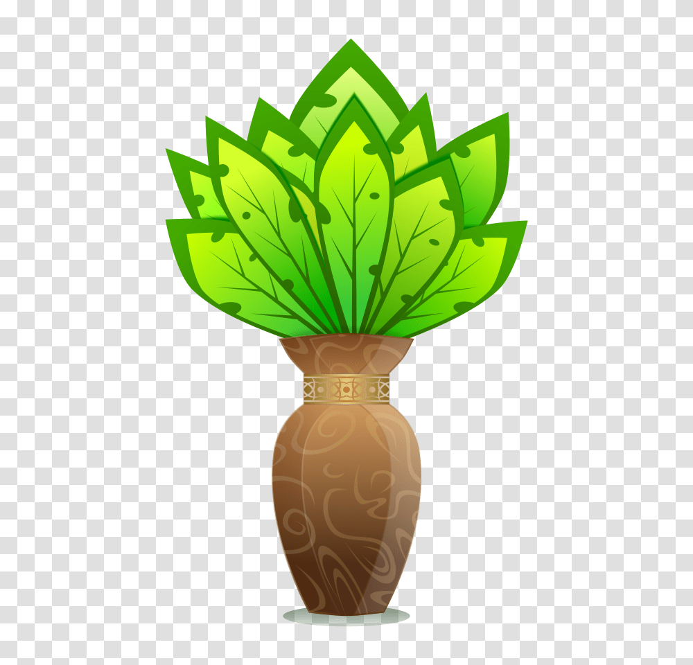 Download Plant And Vase Planter Clipart, Leaf, Green, Lamp, Jar Transparent Png