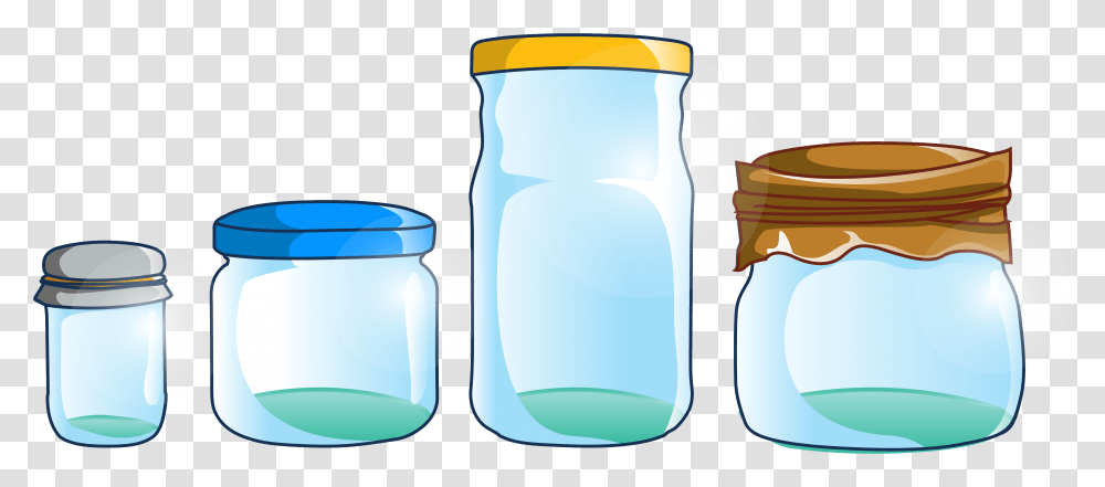 Download Plastic Bottles Clipart Jar Empty Jar Of Water Clipart, Jug, Glass, Water Jug Transparent Png