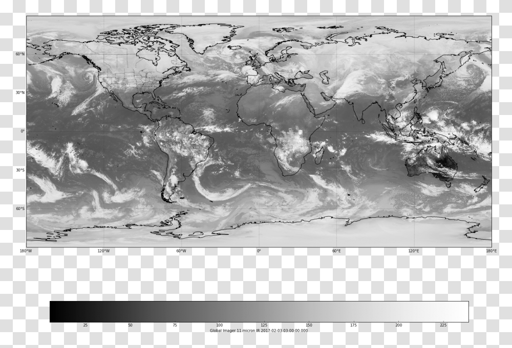 Download Plot Global Water Vapor Composite Monochrome Monochrome, Map, Diagram, Painting, Art Transparent Png
