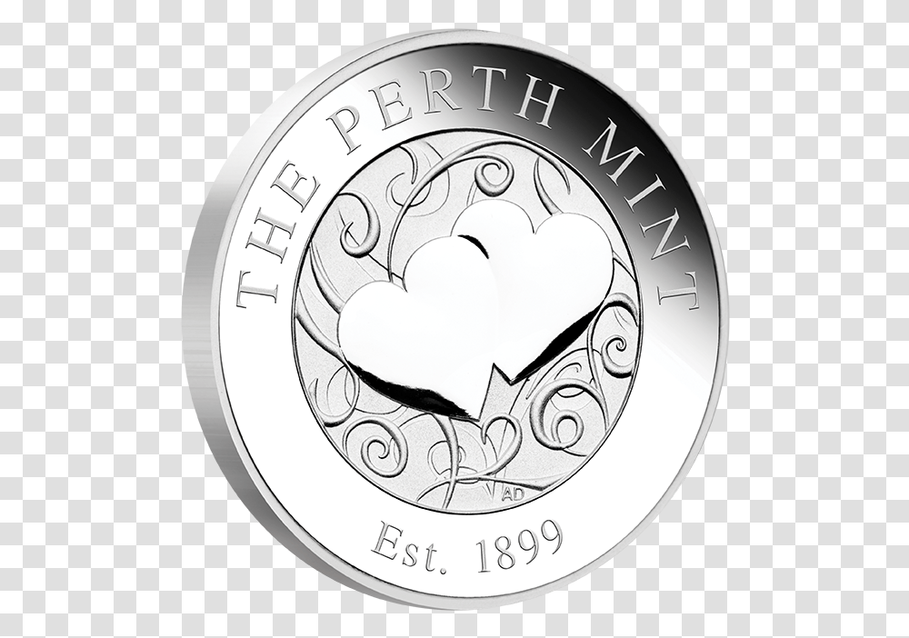 Download Pmheart Silver Hearts Personalized Medallion Mother Day Heart Flower Bear, Coin, Money, Clock Tower, Architecture Transparent Png
