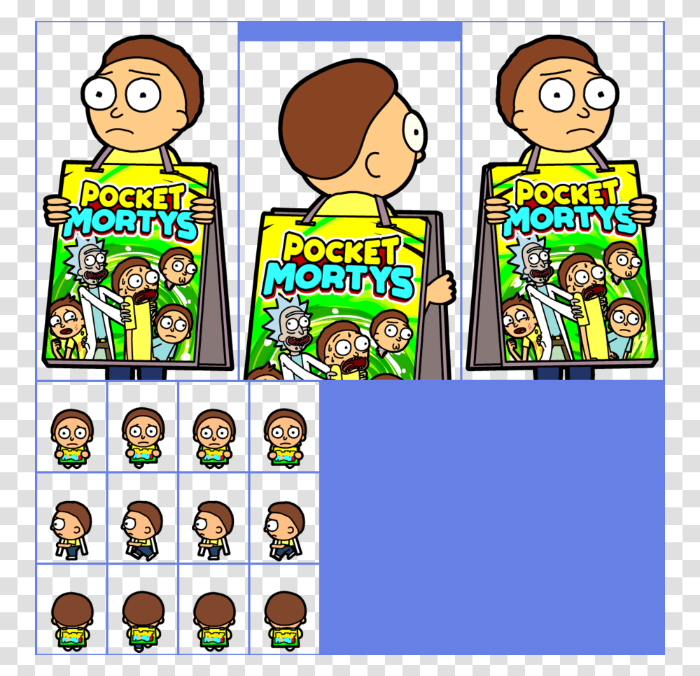 Download Pocket Mortys Morty Clipart Pocket Mortys Morty Smith, Word, Game, Slot, Gambling Transparent Png