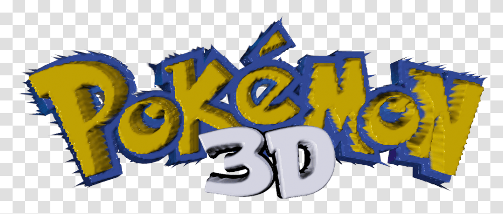 Download Pokemon 3d Pokemon Logo 3d Image With No Pokemon Go Logo, Graffiti, Text, Label, Art Transparent Png
