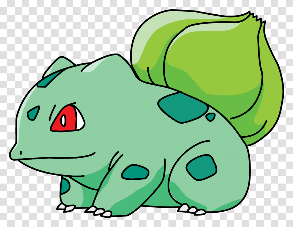 Download Pokemon Bulbasaur Pokemon Bulbasaur Side View, Green, Plant, Graphics, Art Transparent Png