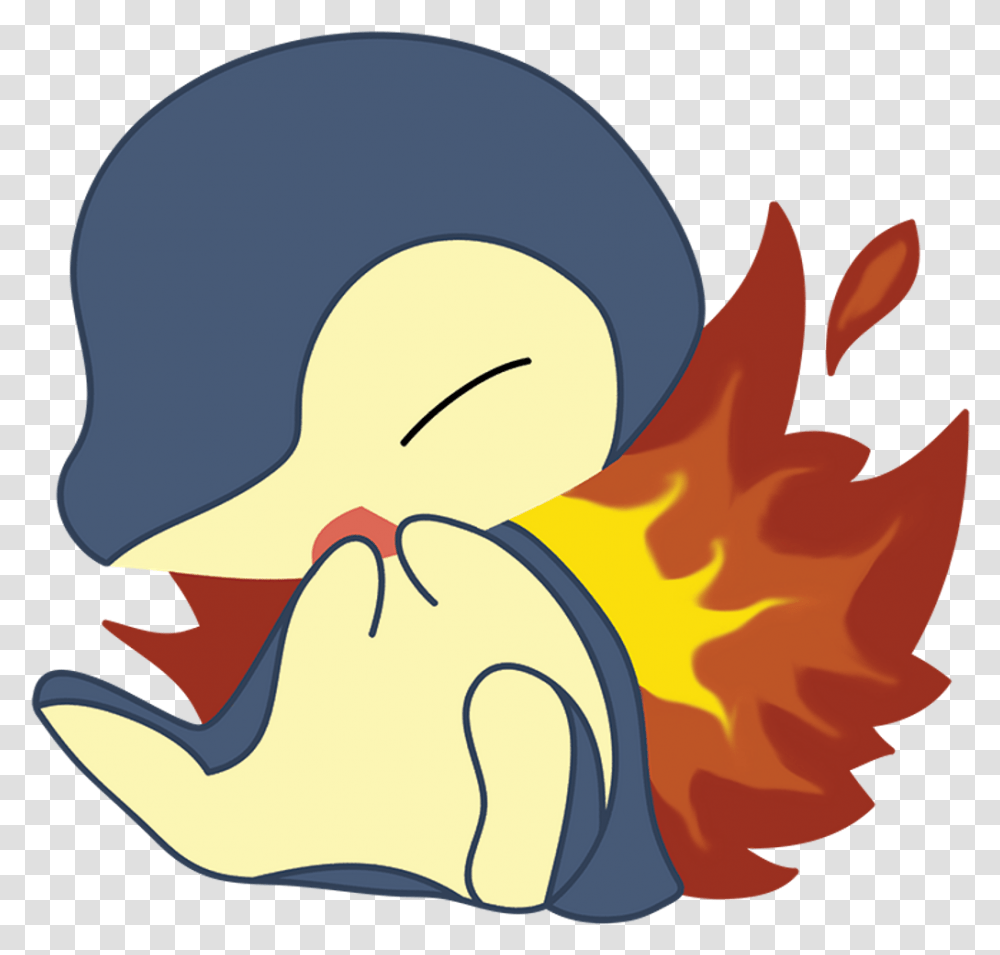 Download Pokemon Fire Cyndaquil Freetoedit Cyndaquil Portable Network Graphics, Flame, Peeps, Outdoors, Painting Transparent Png