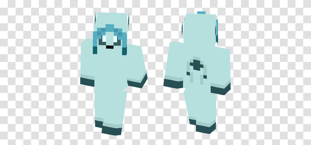 Download Pokemon Glaceon 471 Minecraft Skin For Free Fictional Character, Cross, Symbol, Green, Spaceship Transparent Png