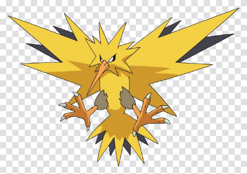 Download Pokemon Image For Free Pokemon Zapdos, Leaf, Plant, Symbol, Airplane Transparent Png