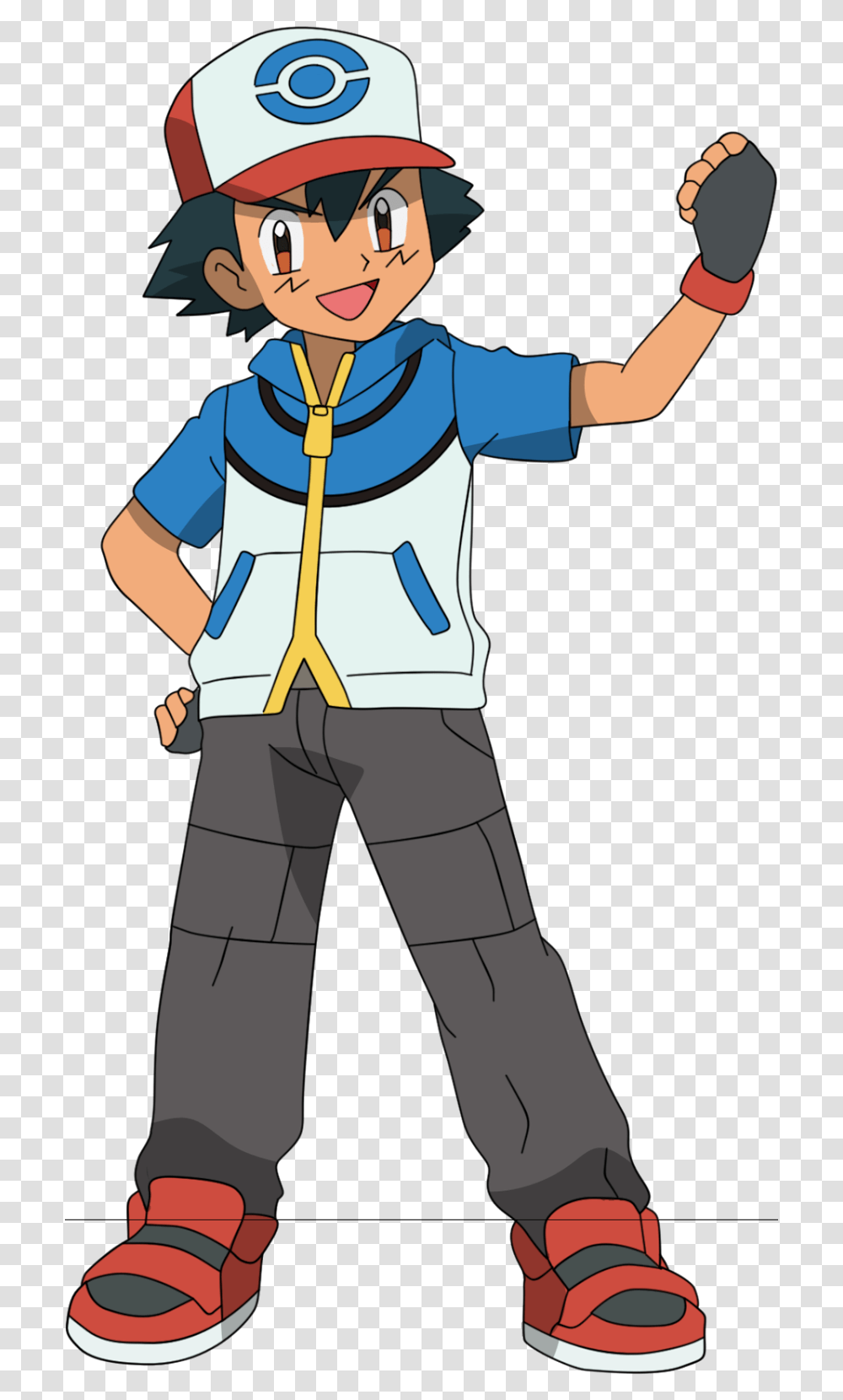 Download Pokemon Pack Ash, Clothing, Costume, Person, Pants Transparent Png