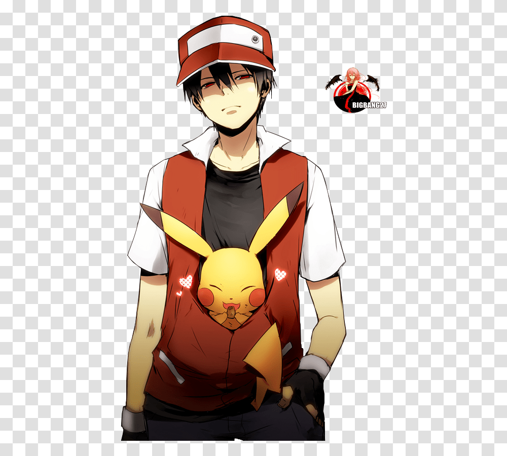 Download Pokemon Red Pokemon Trainer Red Image, Helmet, Clothing, Costume, Person Transparent Png