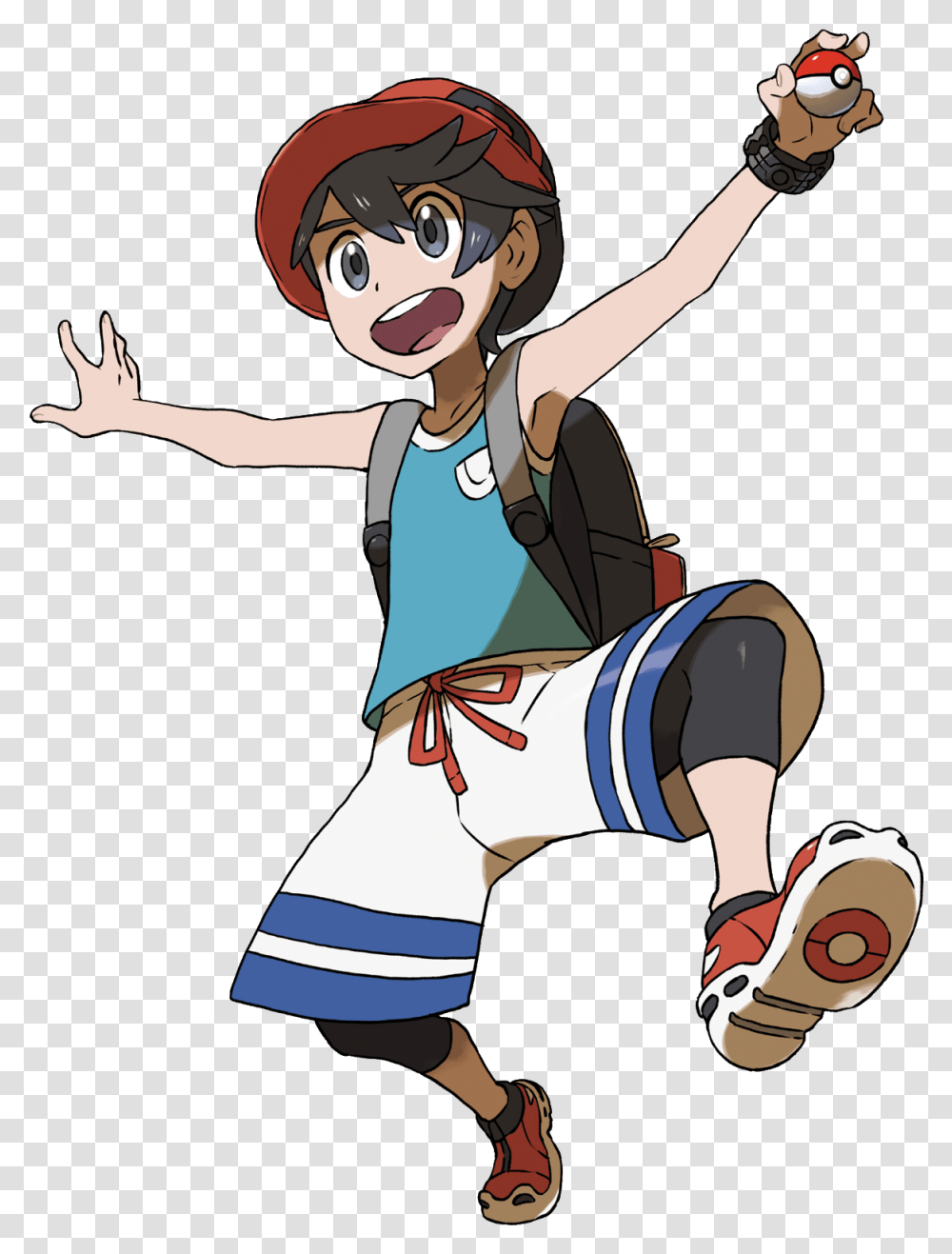 Download Pokemon Sun Moon Pokemon Ultra Sun And Moon Trainer, Person, Human, Clothing, Apparel Transparent Png