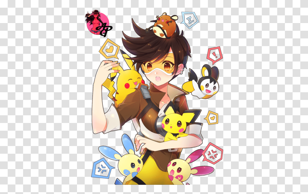 Download Pokemon Tracer And Electric Types Image Fanart Tracer X Genji, Comics, Book, Graphics, Manga Transparent Png