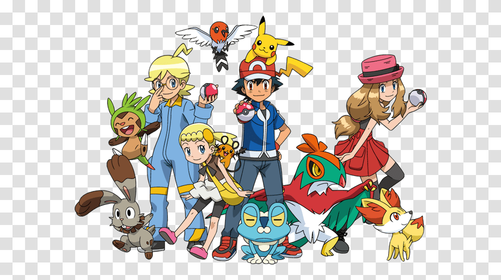 Download Pokemon Xy Na Netflix Image With No Ash Pokemon In X And Y, Comics, Book, Person, Human Transparent Png