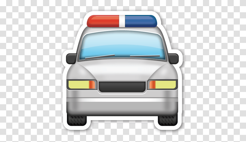 Download Police Emoji Car, Vehicle, Transportation, Automobile, Police Car Transparent Png