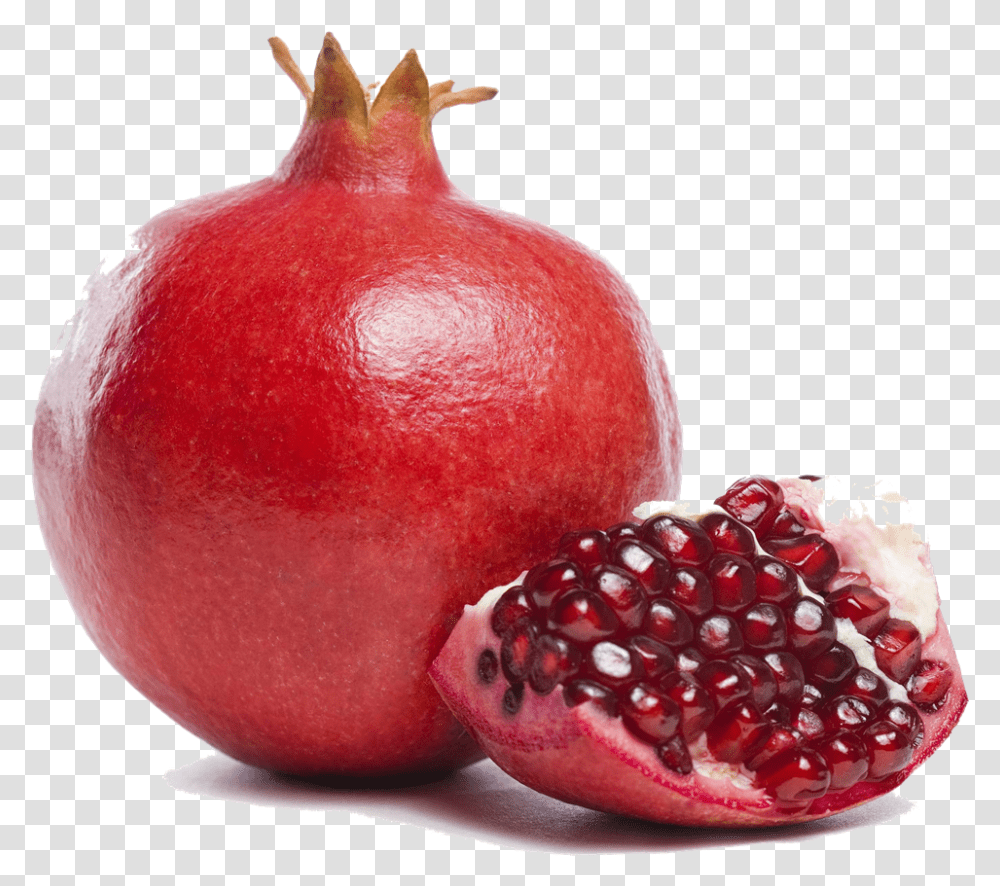 Download Pomegranate Image Pomegranate Fruit, Plant, Produce, Food, Apple Transparent Png