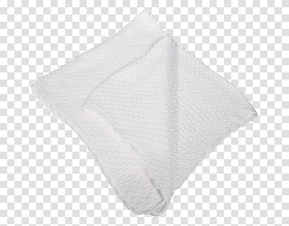 Download Popcorn Knit White Cotton Lace, Napkin Transparent Png