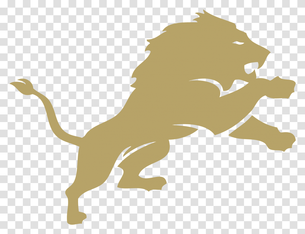Download Pope John Lions Play Delbarton Green Wave Nfl Detroit Lions Logo, Dinosaur, Reptile, Animal, T-Rex Transparent Png