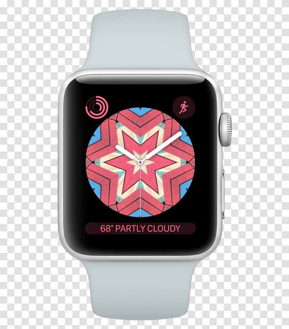Download Posted Iwatch 4 Watch Face Image Apple Watch Kaleidoscope, Mobile Phone, Electronics, Cell Phone, Clock Tower Transparent Png