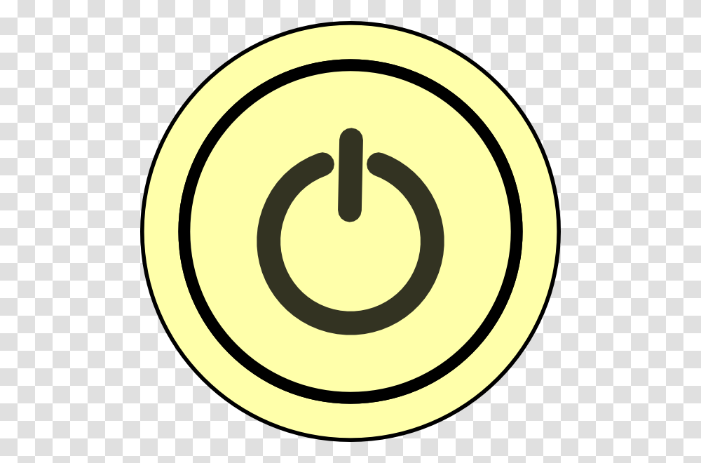 Download Power Button On Yellow Background Clipart, Logo, Trademark Transparent Png