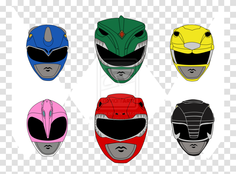 Download Power Ranger Helmet Template Clipart Red Ranger Kimberly, Apparel, Crash Helmet, Sunglasses Transparent Png