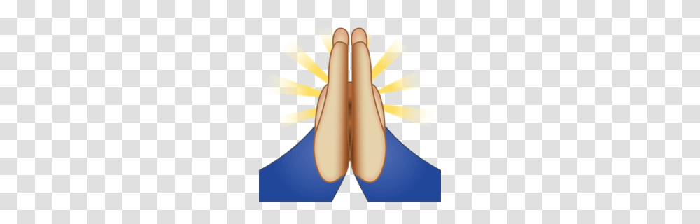 Download Praying Emoji Clipart Praying Hands Emoji Prayer, Flare, Light, Invertebrate Transparent Png