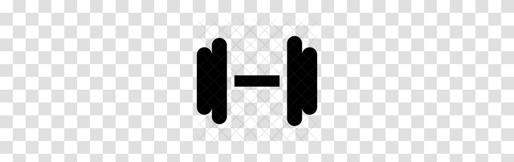 Download Premium Dumbell Icon, Rug, Pattern, Grille Transparent Png