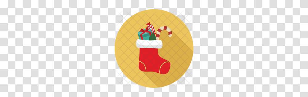 Download Premium Stocking Icon, Christmas Stocking, Gift, Label Transparent Png