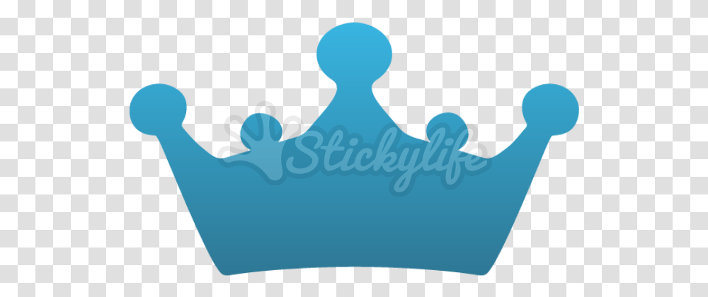 Download Princess Crown Blue Decal Full Size Illustration, Cushion Transparent Png