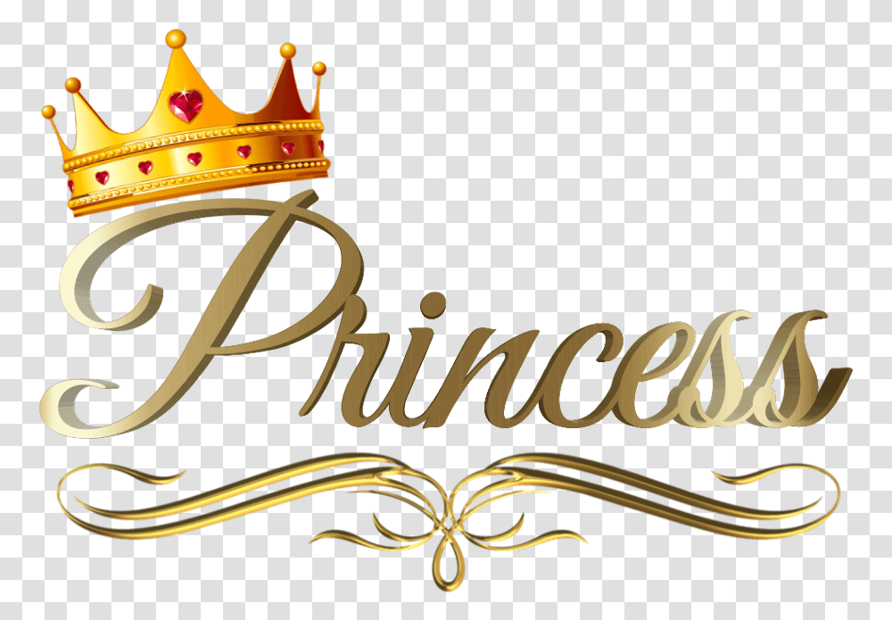 Download Princess Princesa Crown Coroa Gold Golden Gold Crown Princess, Jewelry, Accessories, Accessory, Text Transparent Png